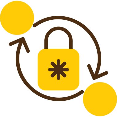 Ağ simgesi. Güvenliğin basit bir gösterimi