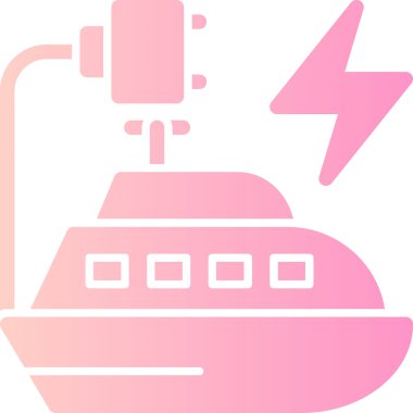 Gemi. Web simgesi basit illüstrasyon