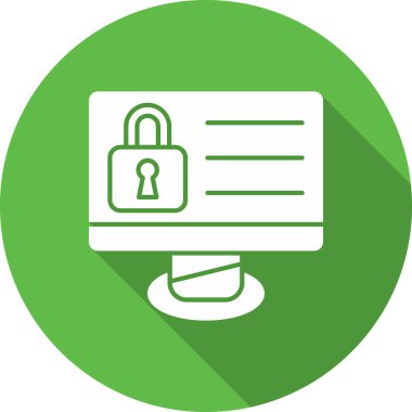 Güvenli Vektör Şekil Simgesi Tasarımı