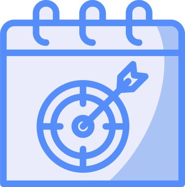 Takvim simgesi vektör illüstrasyonu