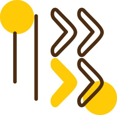 Bir ağaç simgesinin vektör illüstrasyonu