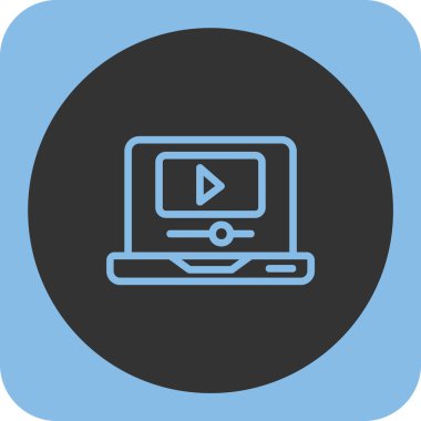 video simgesi, vektör illüstrasyonu