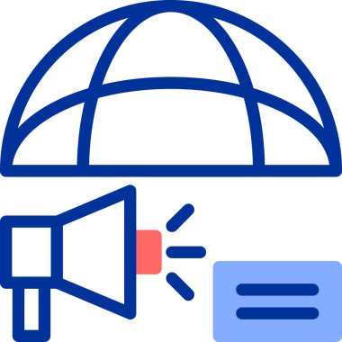 Hoparlör web simgesi, basit vektör illüstrasyonu