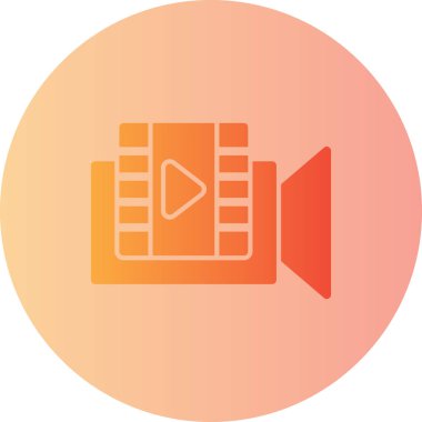 video. Web simgesi basit tasarım