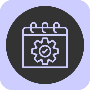 dişli simgesi vektör illüstrasyonu