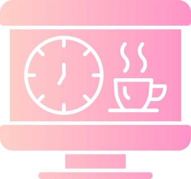 Bardak. Web simgesi basit tasarım