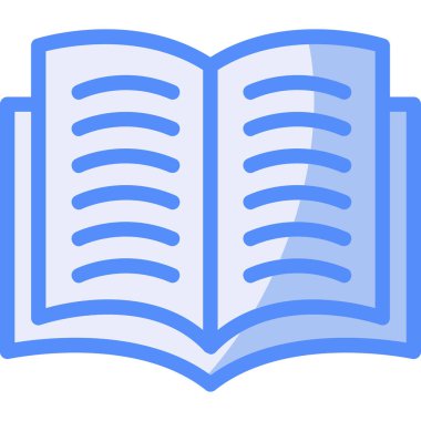 kitap simgesi vektör illüstrasyonu