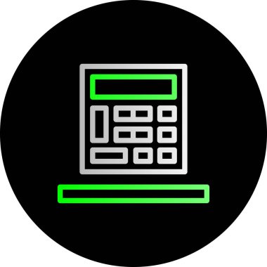 vektör hesap makinesi ico, vektör illüstrasyonu