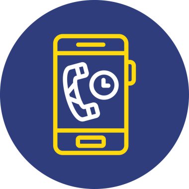 Telefon simgesi vektör illüstrasyonu