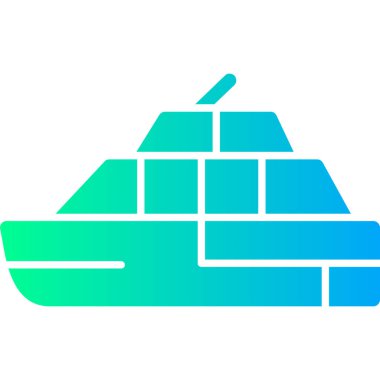 Gemi simgesi vektör illüstrasyonu