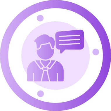 Müşteri geldi. Web simgesi basit illüstrasyon