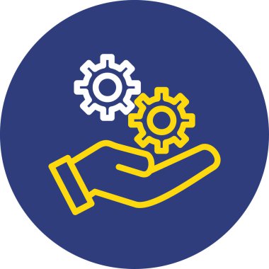 dişli simgesi vektör illüstrasyonu