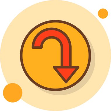 Ok simgesi. Basit resimleme