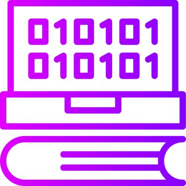 Bilgisayar kodu. Web simgesi basit illüstrasyon