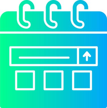 Takvim. Web simgesi basit illüstrasyon