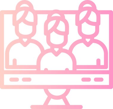 İş insanları simgesinin vektör illüstrasyonu