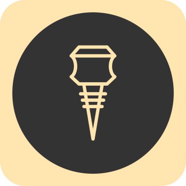 Koni simgesi soyut arkaplanda izole edildi