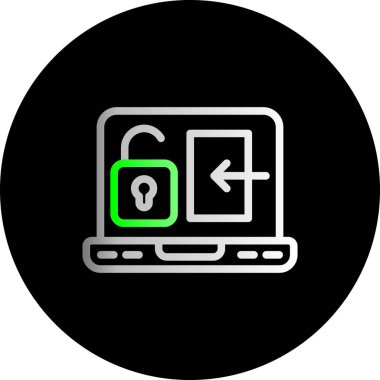 kolayca düzenleyebilen ya da kolayca düzenleyebilen veri güvenlik vektörü simgesi