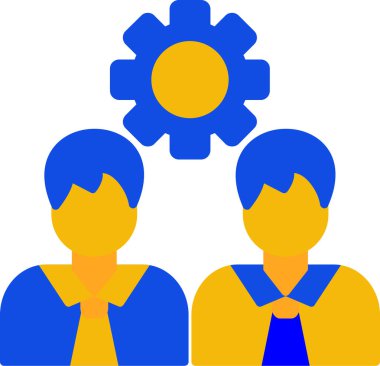 İnsanlar. Web simgesi basit illüstrasyon