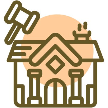 Ev. Web simgesi basit illüstrasyon