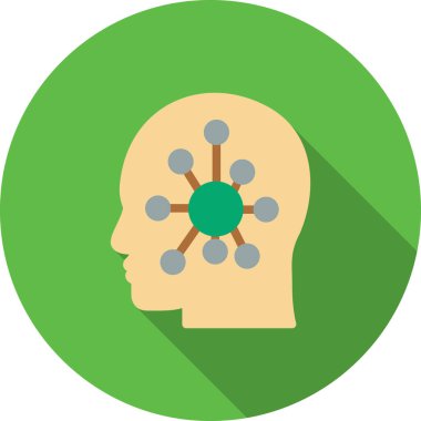 Yaratıcı beyin vektör simgesi