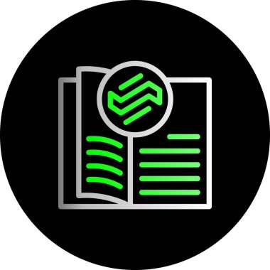 kitap simgesi vektör illüstrasyonu