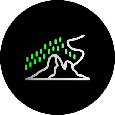 Kayak simgesi, vektör illüstrasyonu için vektör kayağı izi