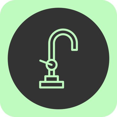 Soyut arkaplanda duş simgesi izole edildi