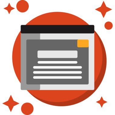 Gazete simgesi. vektör çizim