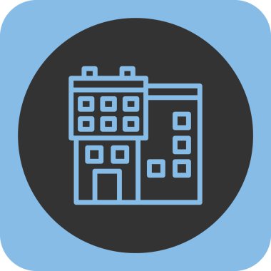 Hastane binası ikonu. vektör