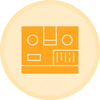 Modern simgenin vektör illüstrasyonu