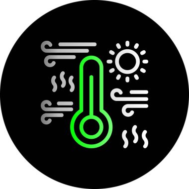 termometre simgesi vektör illüstrasyonu