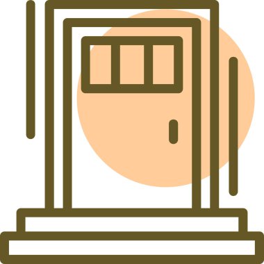 Mobilya simgesinin vektör illüstrasyonu