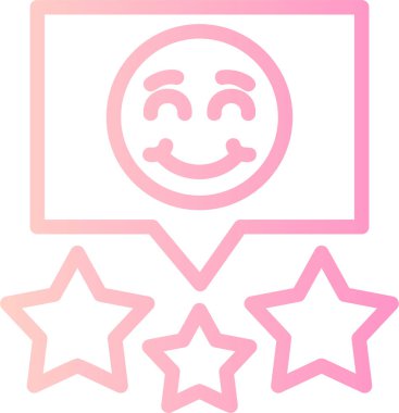 Reyting. Web simgesi basit illüstrasyon