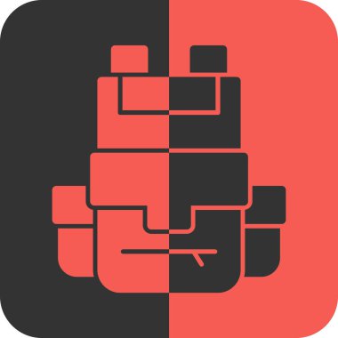 Tek bir simgenin vektör illüstrasyonu