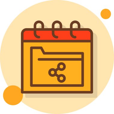 Takvim simgesi, vektör çizimi