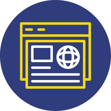 Kolayca değiştirebilen ya da düzenleyebilen web sayfası vektör simgesi