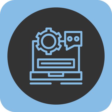 seo modern simgesinin vektör illüstrasyonu