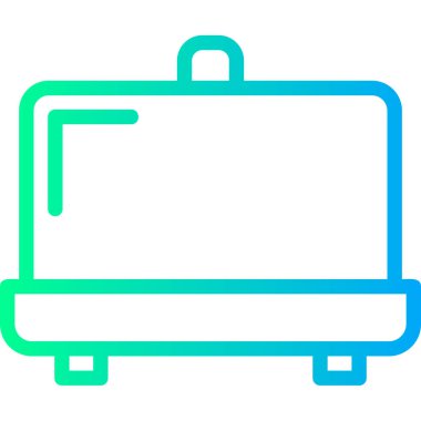 Çanta. Web simgesi basit illüstrasyon