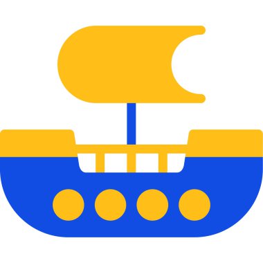 tekne simgesi modern vektör illüstrasyonu