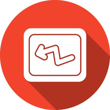 ok vektörü çember çizgisi simgesi