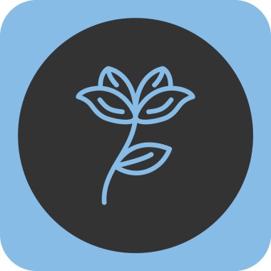 Bitki simgesinin vektör illüstrasyonu