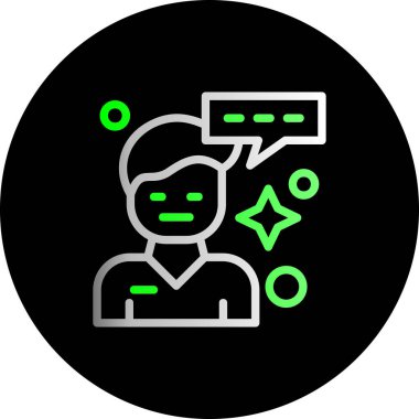 Sohbet simgesi vektör illüstrasyonu