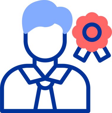 Adamım. Web simgesi basit illüstrasyon