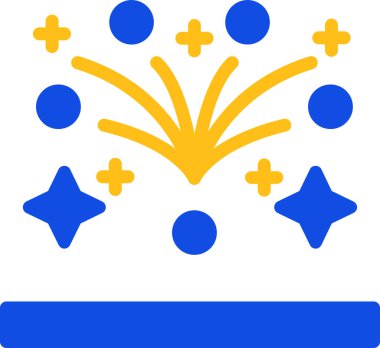 kutlama simgesi, vektör illüstrasyonu beyaz arkaplanda izole edildi