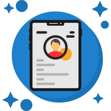 Cep telefonu. Basit resimleme