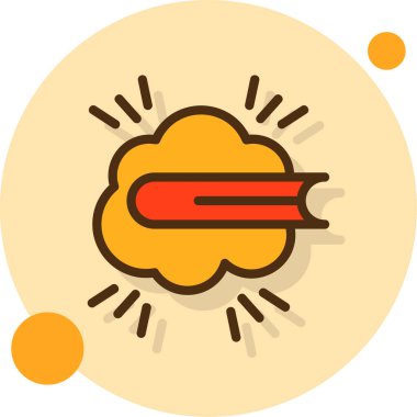 Bir köpek simgesinin vektör illüstrasyonu