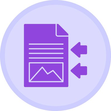 Dosya web simgesi, basit illüstrasyon