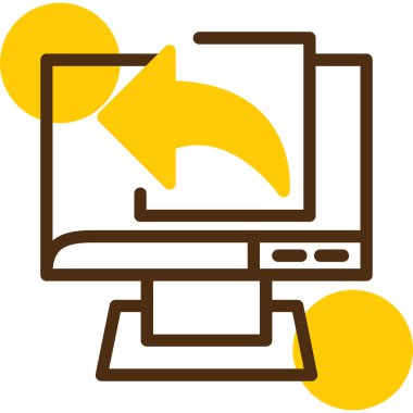 Laptop Bilgisayar. Web simgesi