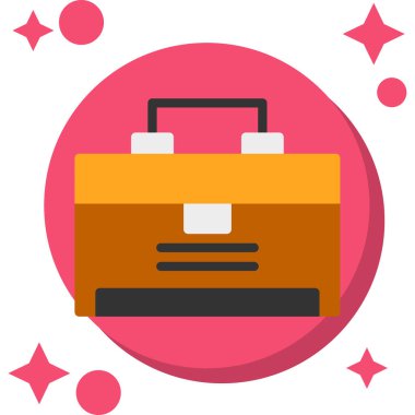 evrak çantası web simgesi, basit vektör illüstrasyonu